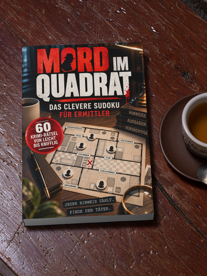 Mord im Quadrat – Das clevere Sudoku für Ermittler
